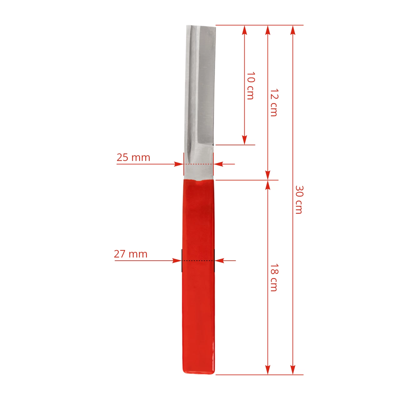 Coltello dritto per zoccoli, 30 cm