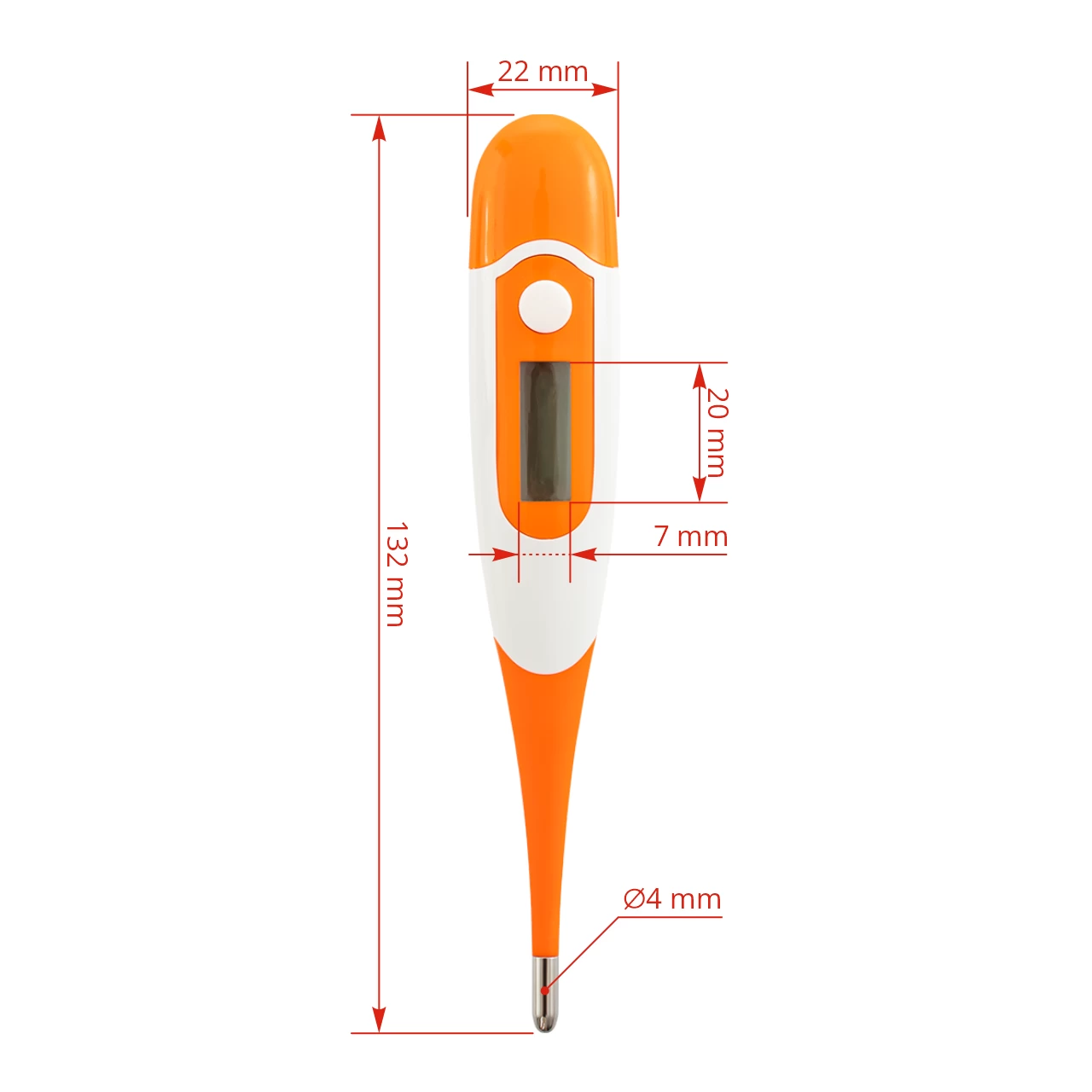 Termometro digitale impermeabile con punta di misurazione flessibile