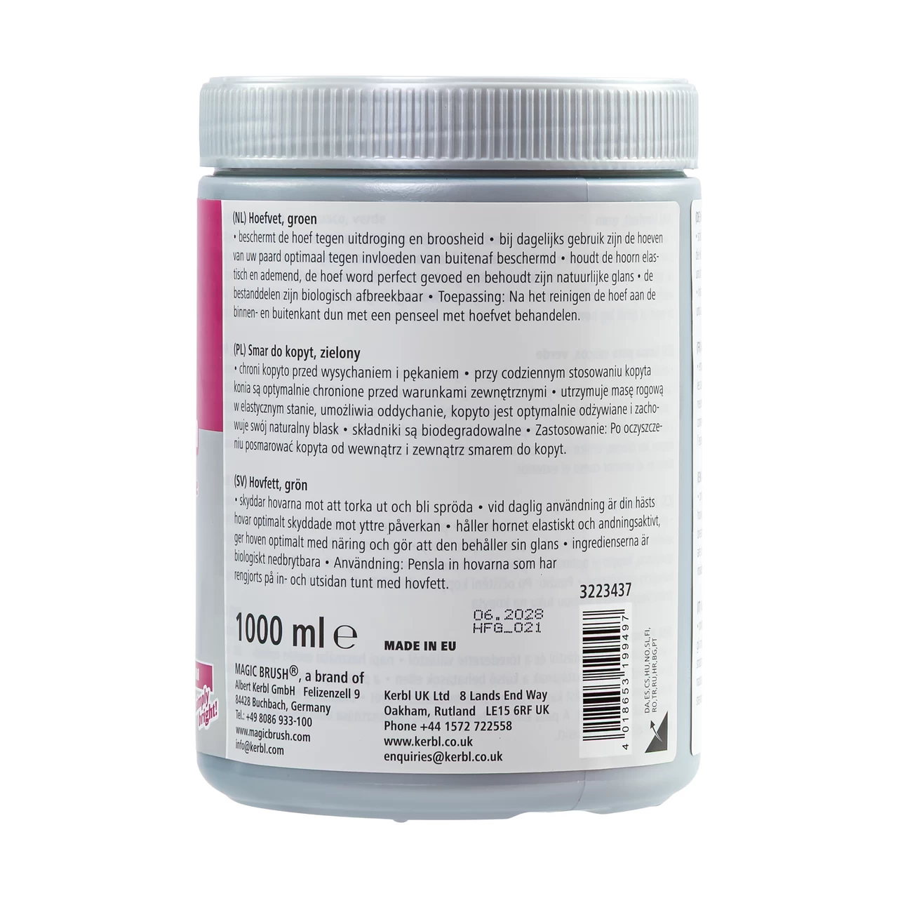 Grasso per zoccoli, MagicBrush, verde, 1000 ml