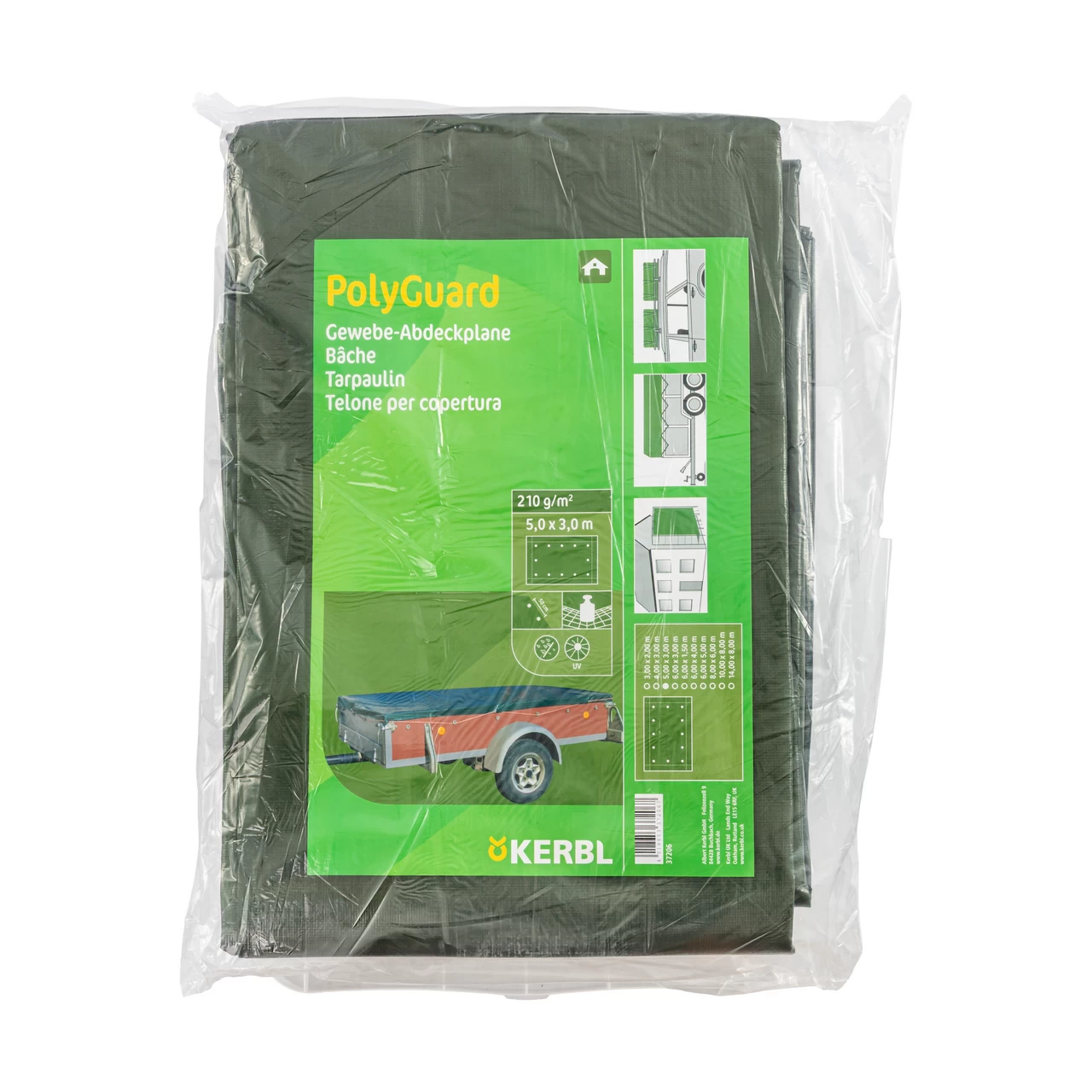 Telone di protezione, PolyGuard, 210 g/m², 5 × 3 m