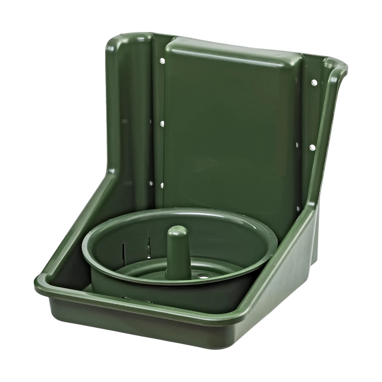 Portasale con inserto rotondo, verde scuro