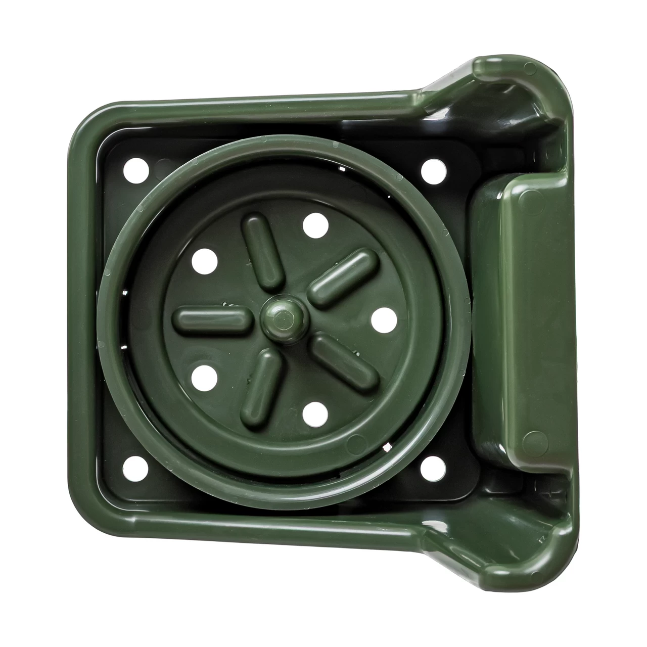 Portasale con inserto rotondo, verde scuro