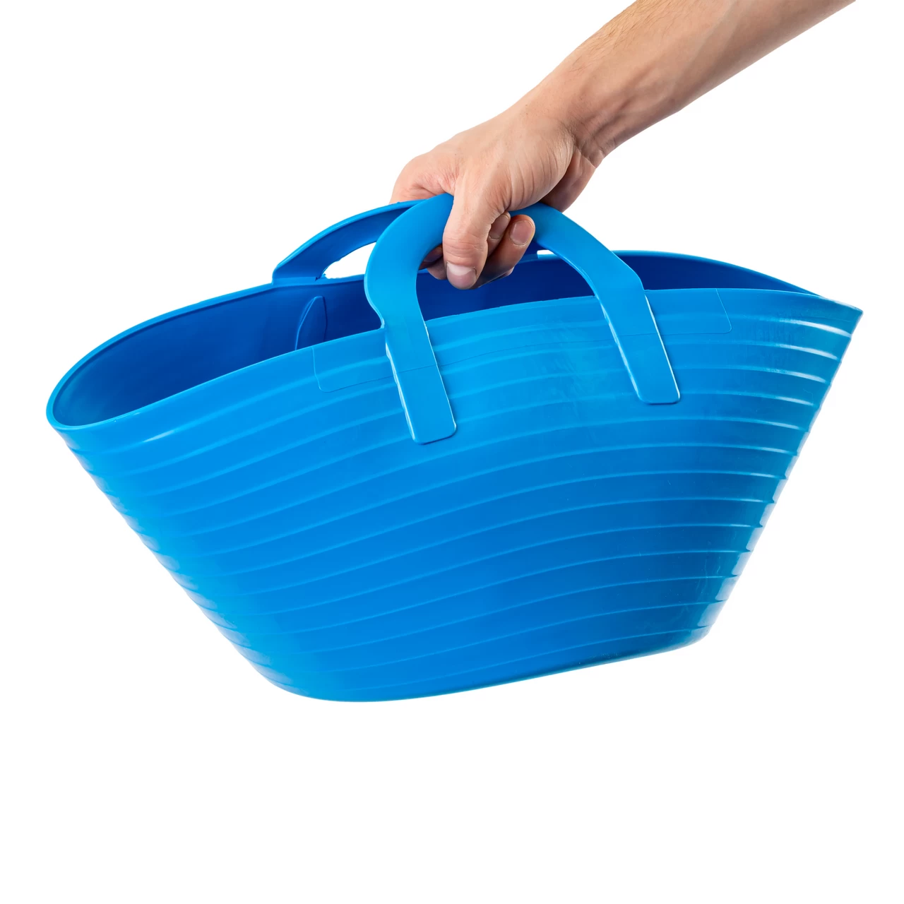 Secchio flessibile, in plastica, Flexbag, blu, 12 litri