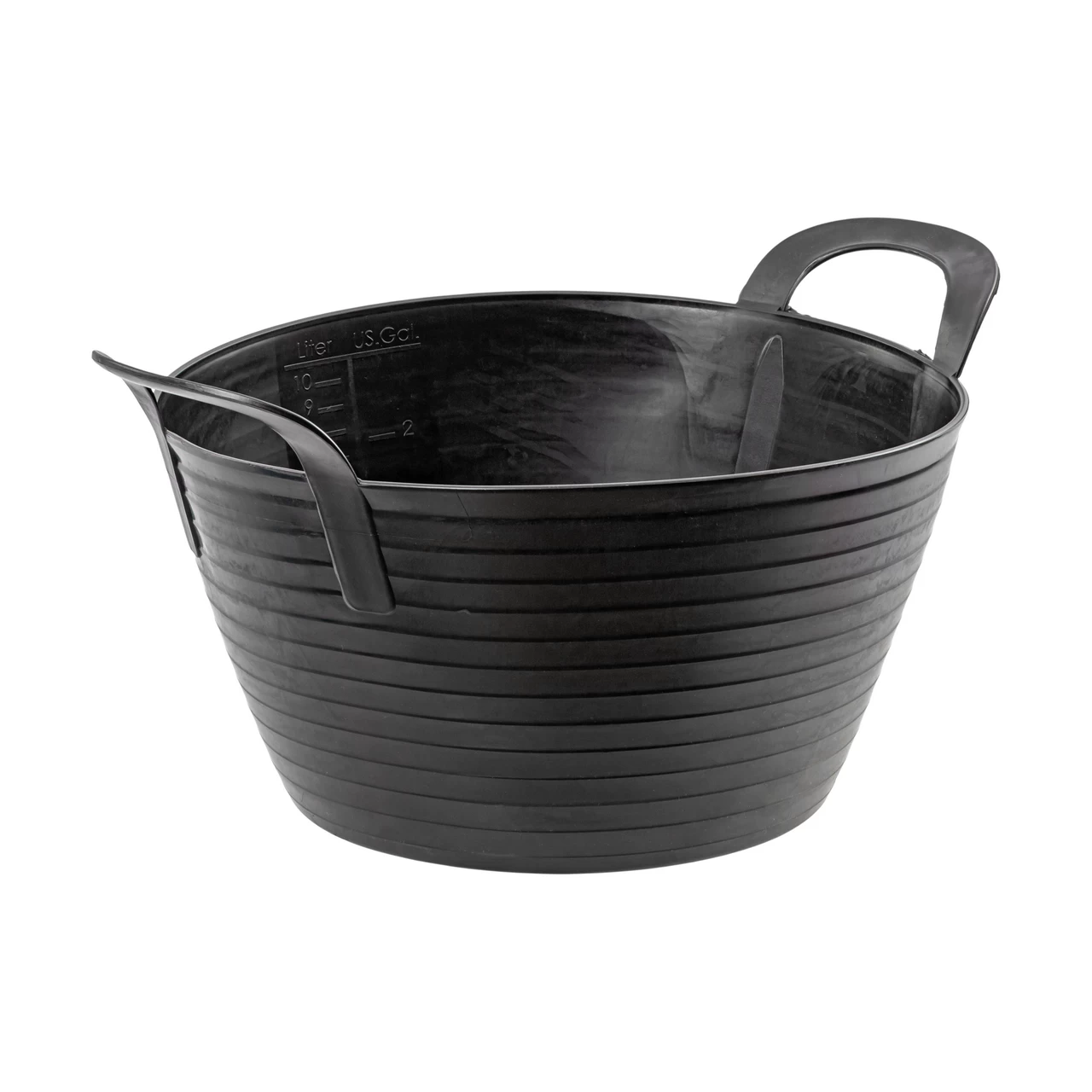 Secchio flessibile, in plastica, Flexbag, nero, 12 litri