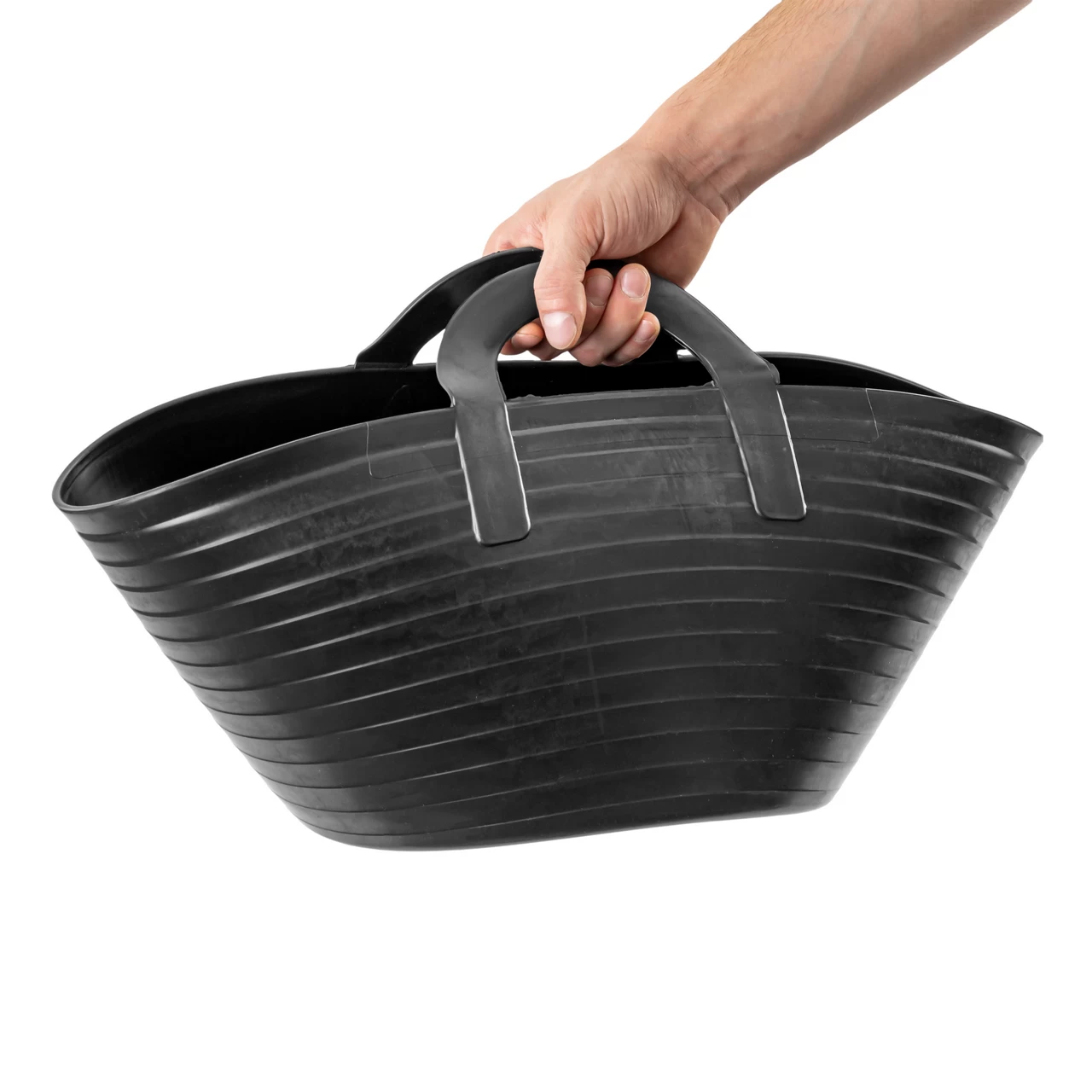 Secchio flessibile, in plastica, Flexbag, nero, 12 litri