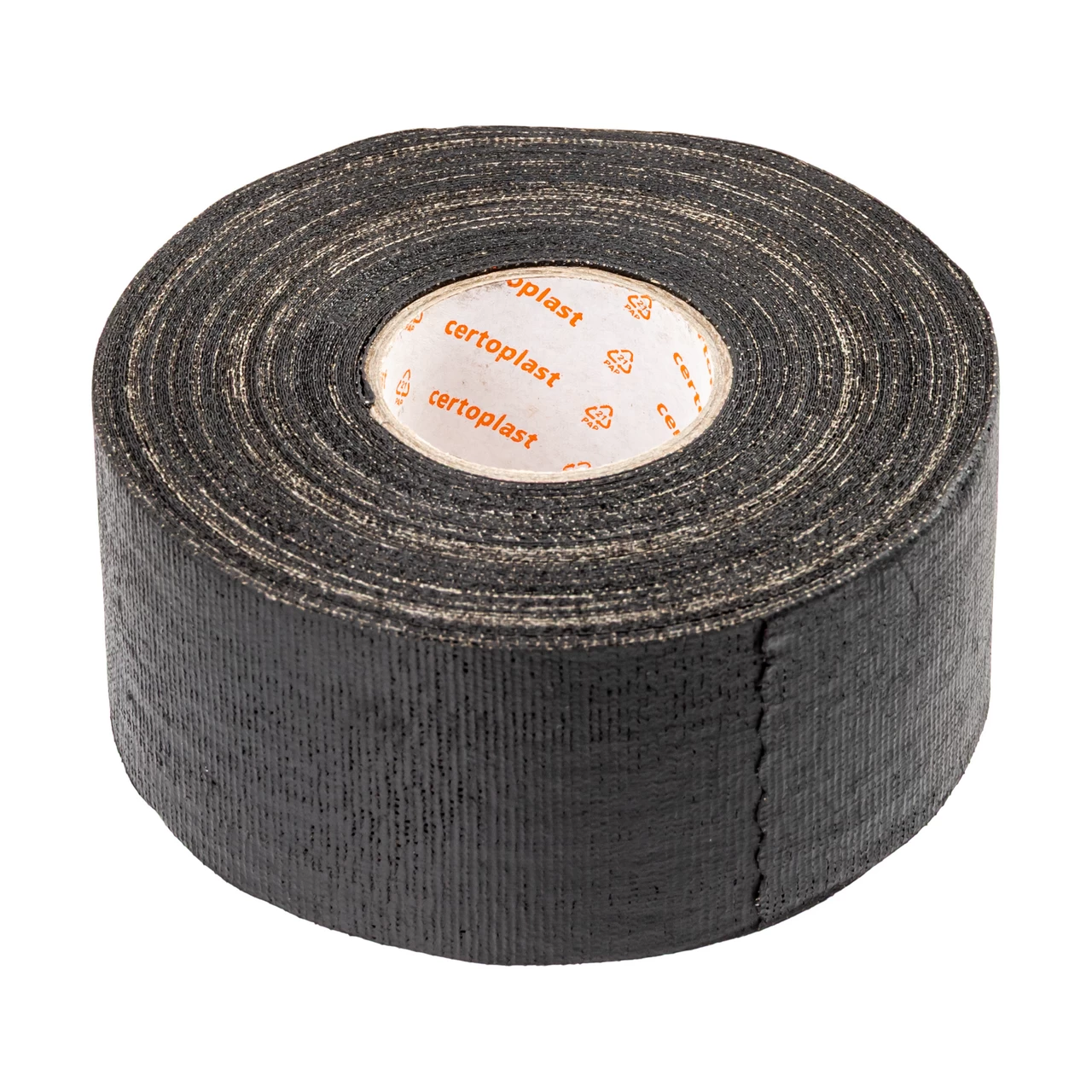 Fascia per zoccoli, nera, Certoplast, 45 mm × 25 m