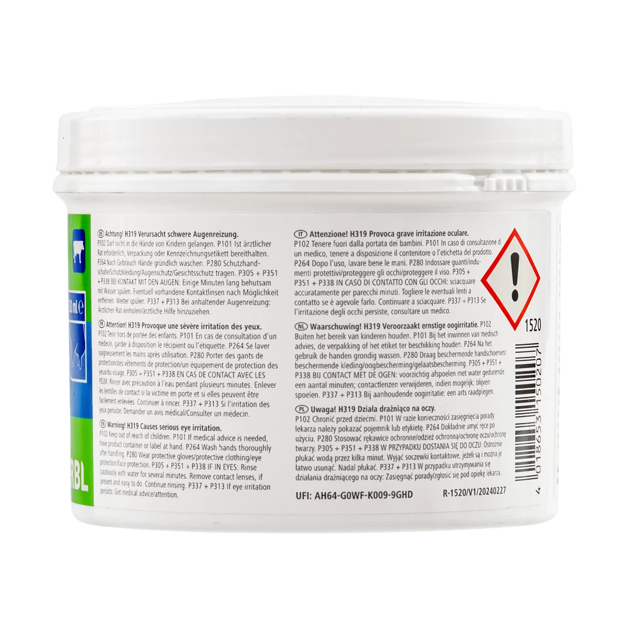 Gel per mammelle, verde, 500 ml
