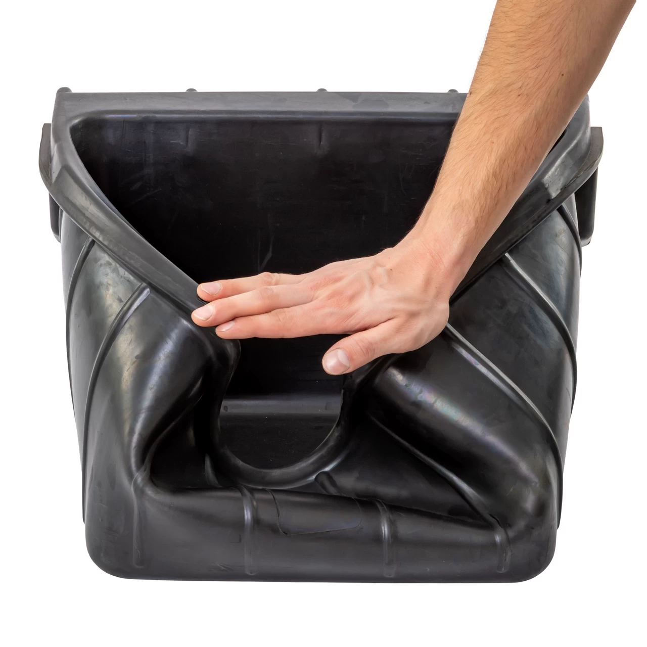 Mangiatoia rettangolare in gomma, nero, 20 litri