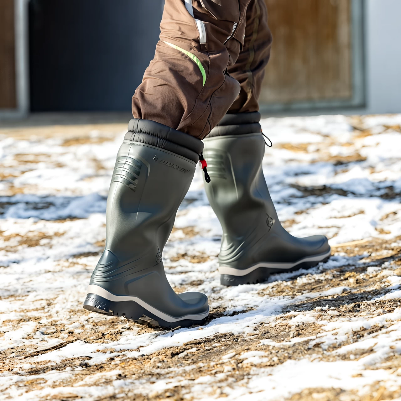 Stivale in gomma invernale, Dunlop Blizzard, verde, 44 :: 44