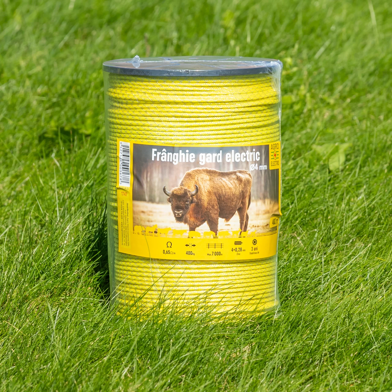 Corda recinto elettrico intrecciato - 400 m - 400 kg - 0,65 Ω/m