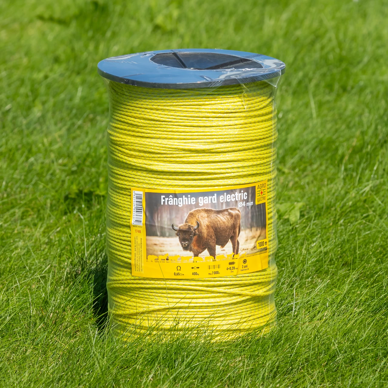 Corda recinto elettrico intrecciato - 1000 m - 400 kg - 0,65 Ω/m