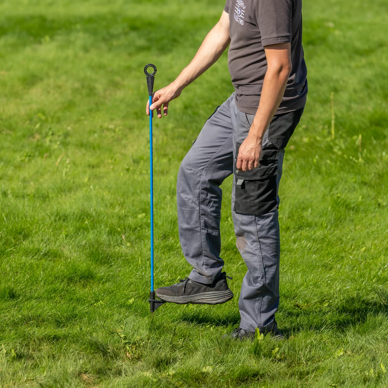 Palo in fibra di vetro, AKO Oval Premium, 110 cm, azzurro, 10 pz.