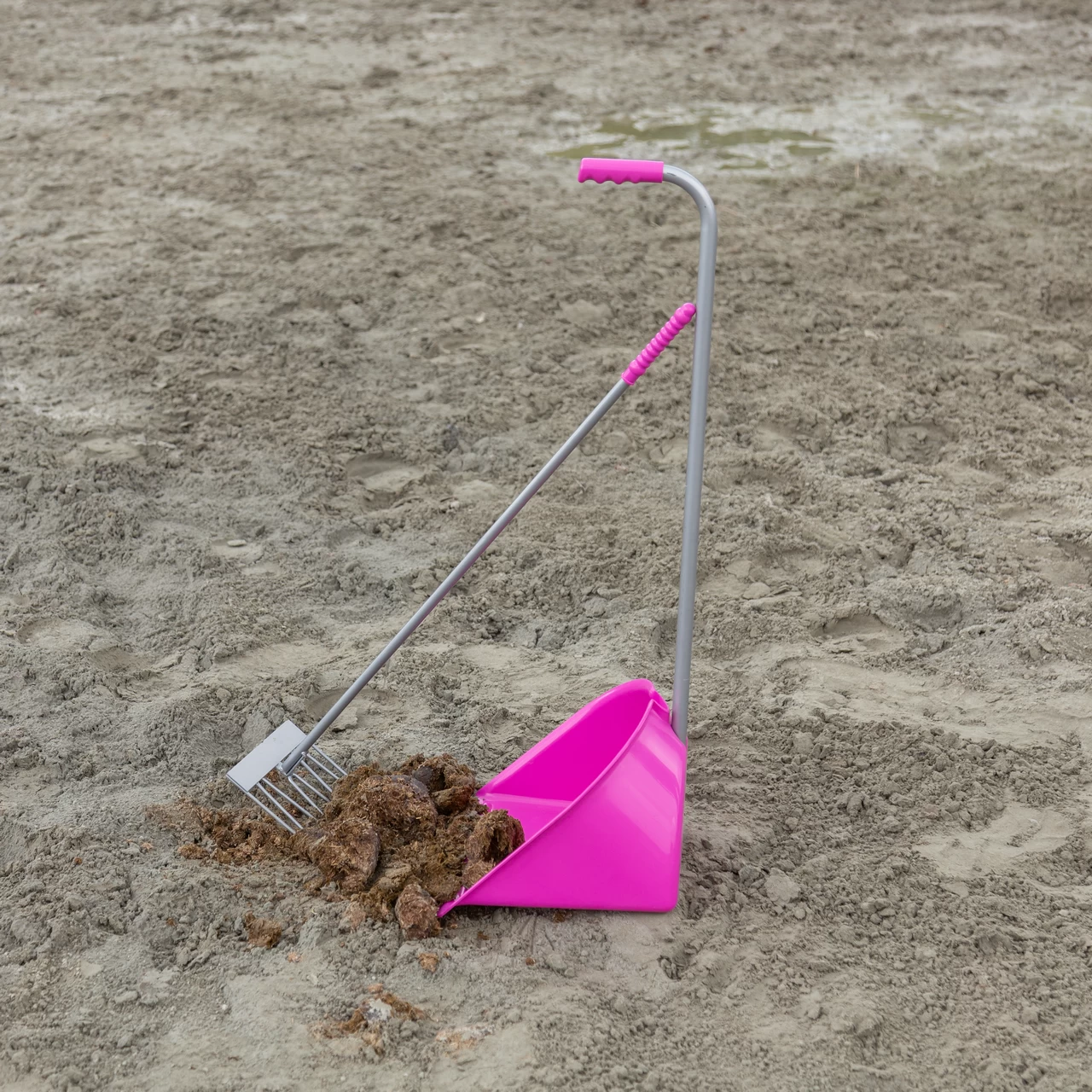 Pala Mistboy con rastrello, rosa, 90 cm