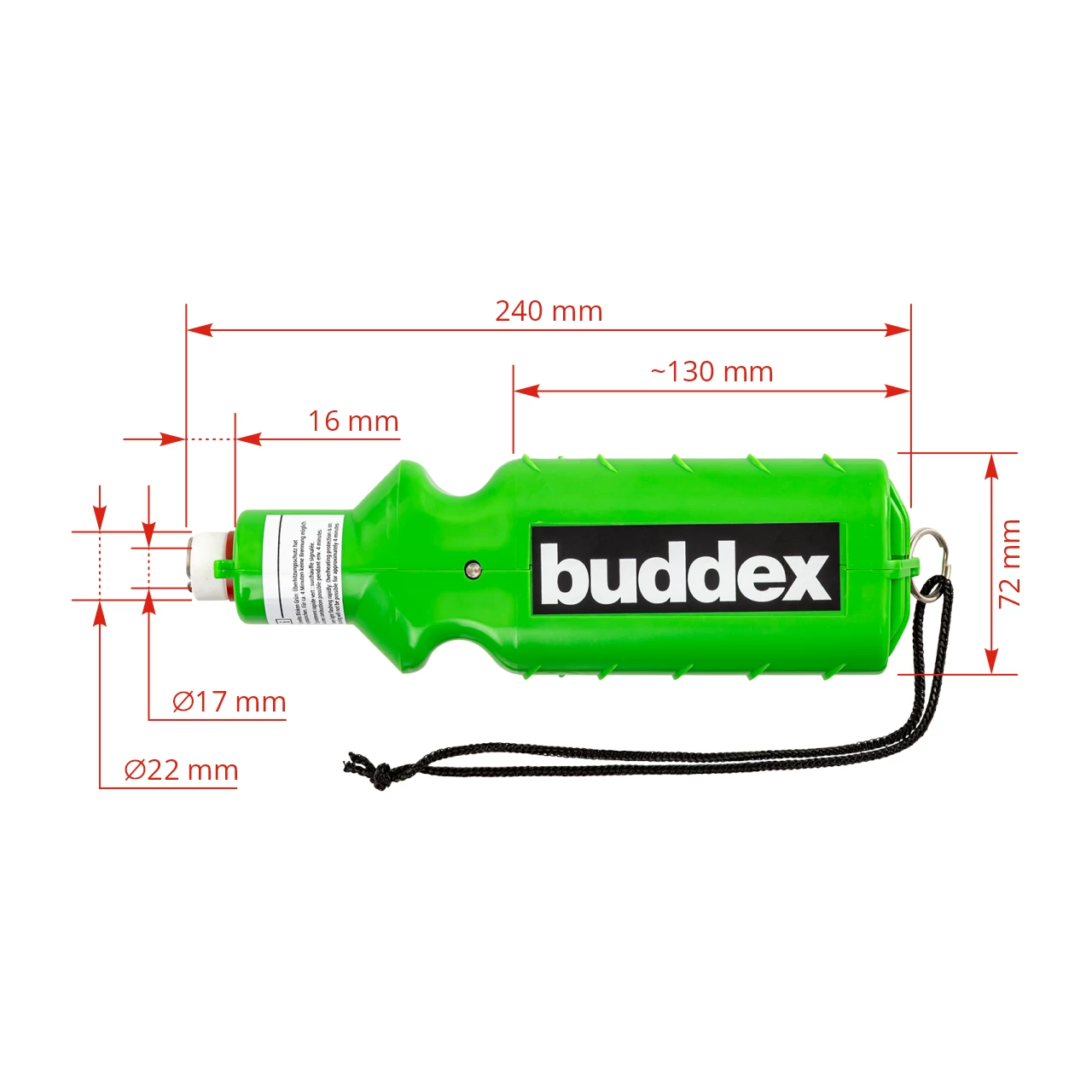 Decornatore per vitelli, a batteria, Buddex
