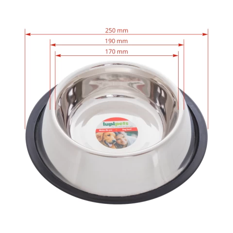 Ciotola in acciaio inox per cani, Ø19 cm, 900 ml
