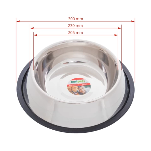 Ciotola in acciaio inox per cani,  Ø23 cm, 1800 ml