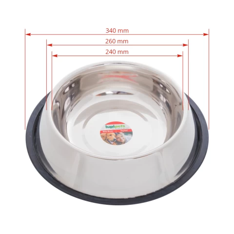 Ciotola in acciaio inox per cani,  Ø26 cm, 2700 ml