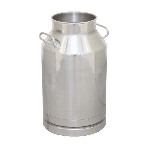 Bidone in acciaio inox per mungitrici, 40 litri