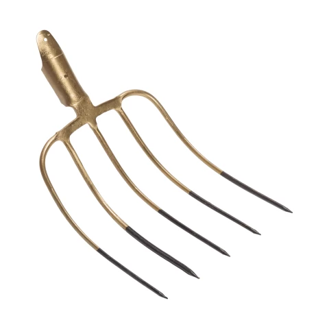 Forca da letame con 5 corna, senza gambo, 24 × 31 cm