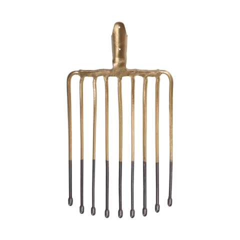 Forca per patate, con 9 corna, senza gambo, 27 × 36 cm