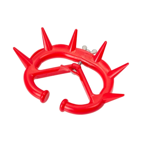 Dispositivo antisucchio per vitelli e giovani bovini, con lingua stabilizzante, Müller 2010, rosso