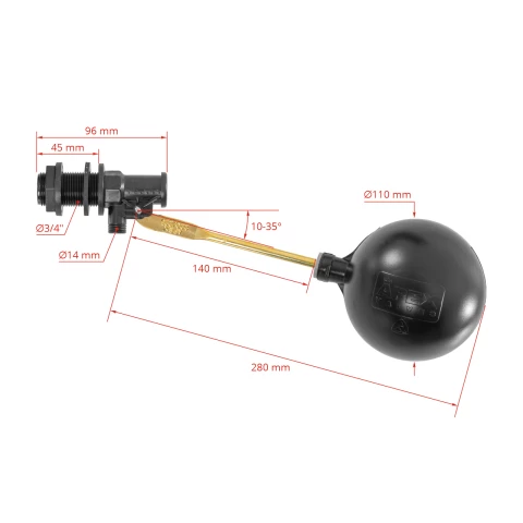 Valvola automatica a galleggiante, APEX 220P, 3/4"