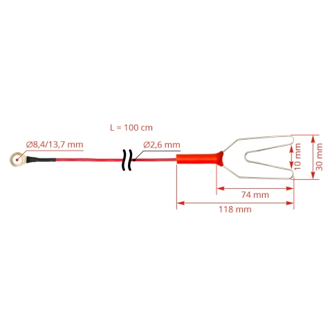 Cavo di collegamento elettrificatore + recinto