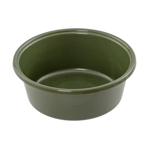Ciotola in plastica per mangimi dei bovini, verde oliva, 6 litri