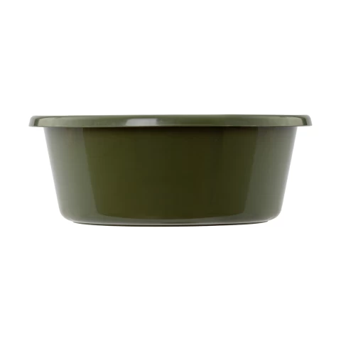 Ciotola in plastica per mangimi dei bovini, verde oliva, 6 litri