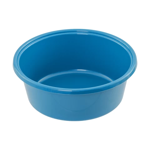 Ciotola in plastica per mangimi dei bovini, blu, 6 litri