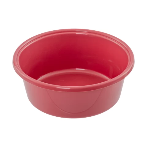 Ciotola in plastica per mangimi dei bovini, rosa, 6 litri