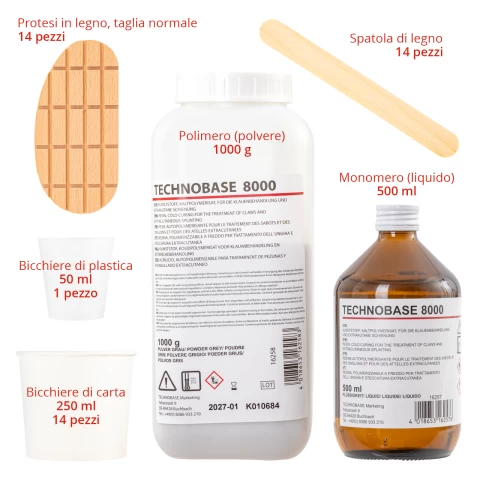 Kit di 14 trattamenti per piedi, Technobase 8000