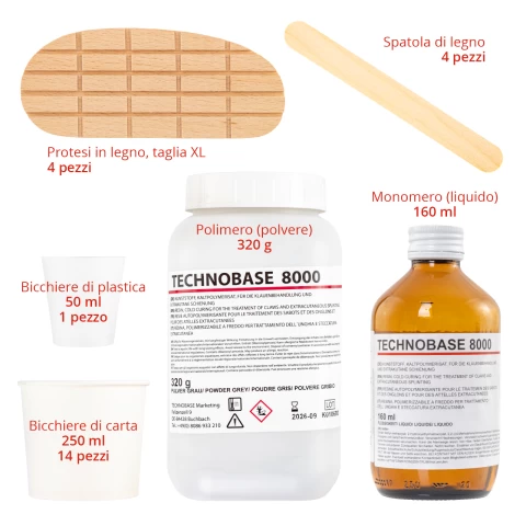 Kit di 4 trattamenti per i piedi, Technobase 8000