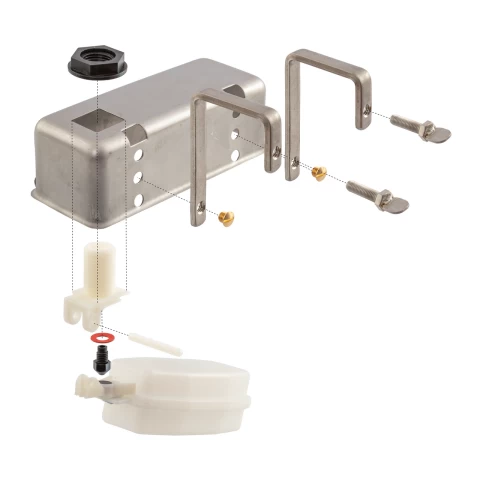 Valvola a galleggiante in corpo acciaio inox, 1/2"