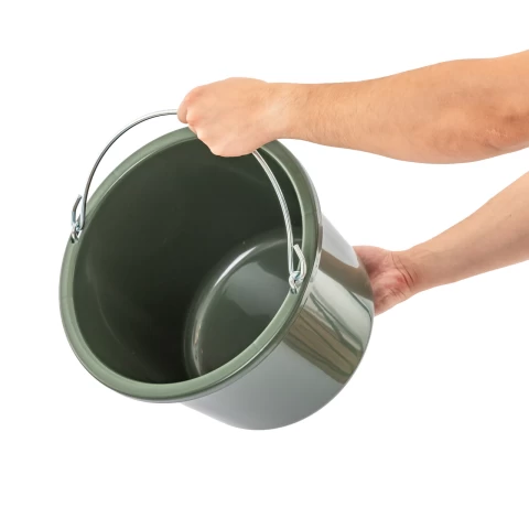 Secchio di stalla e alimentazione, verde, 12 litri