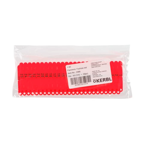 Marchi auricolari per agnelli e capretti, Twintag, rosso, 1-50