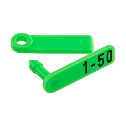 Marchi auricolari per agnelli e capretti, Twintag, verde, 1-50