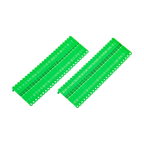 Marchi auricolari per agnelli e capretti, Twintag, verde, 1-50