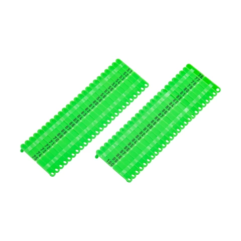 Marchi auricolari per agnelli e capretti, Twintag, verde, 51-100