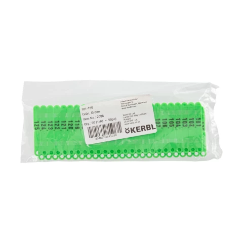 Marchi auricolari per agnelli e capretti, Twintag, verde, 101-150