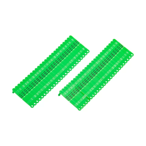 Marchi auricolari per agnelli e capretti, Twintag, verde, 151-200