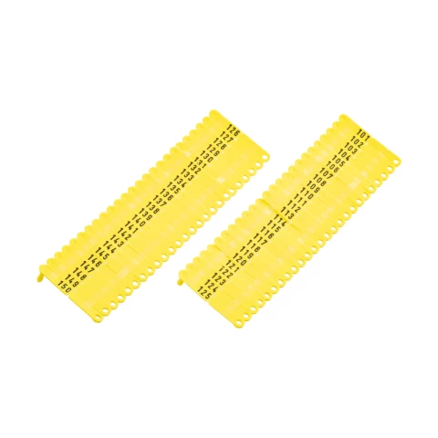 Marchi auricolari per agnelli e capretti, Twintag, giallo, 101-150