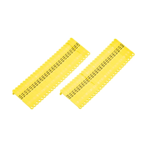 Marchi auricolari per agnelli e capretti, Twintag, giallo, 151-200