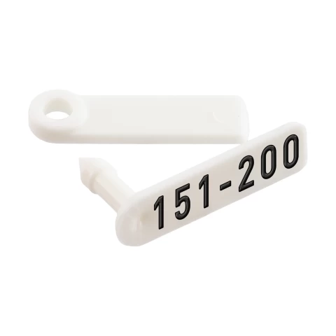 Marchi auricolari per agnelli e capretti, Twintag, bianco, 151-200