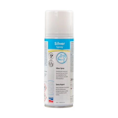 Spray colore argento per la protezione da ferite o lesioni minori, 200 ml