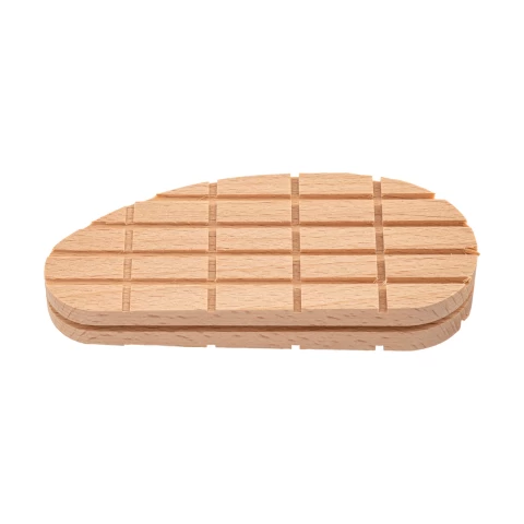 Protesi per mucche, blocco di legno, a forma di cuneo