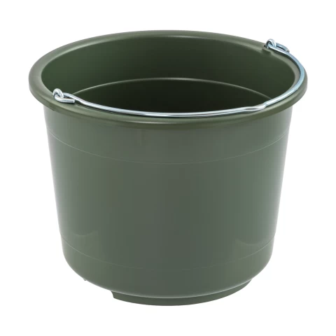 Secchio di stalla e alimentazione, 20 litri, verde