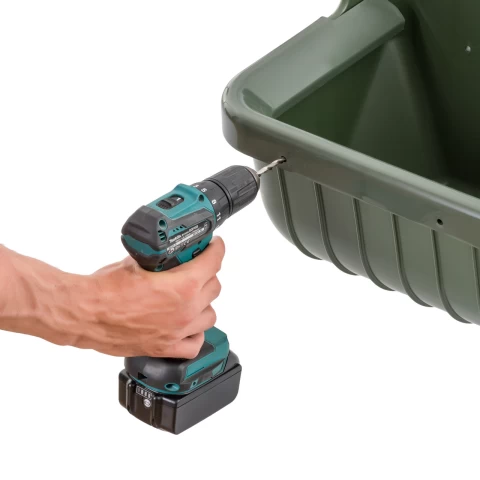 Mangiatoia per mucche, materiale plastica con bordo protettivo, 15 litri