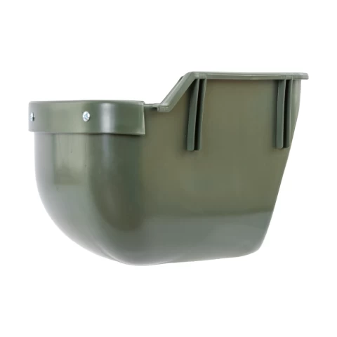 Mangiatoia in plastica con bordo di protezione, montaggio ad angolo, 31 litri