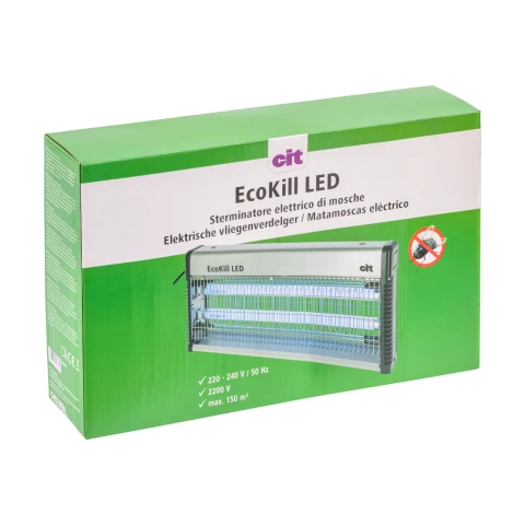 Trappola elettrica per mosche con tubi LED, EcoKill LED 2.0
